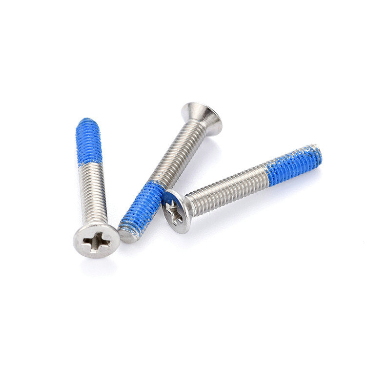 Aliquam Steel M3 Countersunk caput Ph2 Machina Cochleas panni rudis in Compositio: Nylon