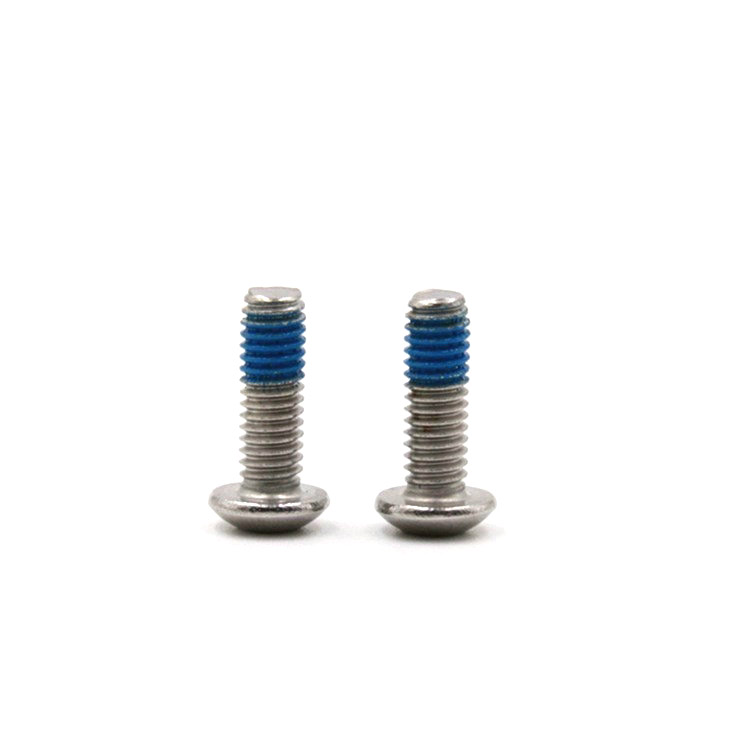 Button M3X6 caput parvum ostium tabernaculi screw cum Micro lacus Compositio: Nylon