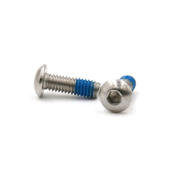 Button M3X6 caput parvum ostium tabernaculi screw cum Micro lacus Compositio: Nylon