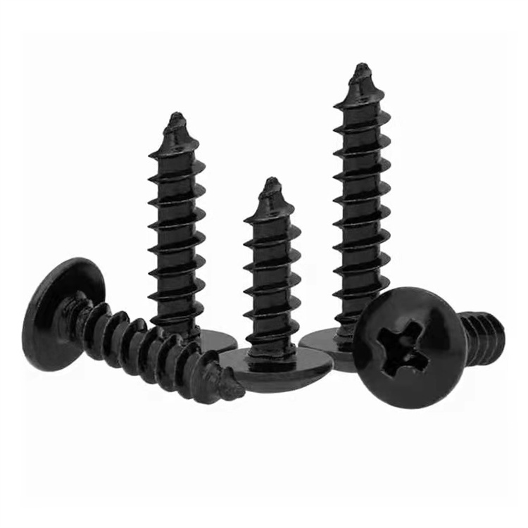 M4 Pan caput strepitu 7981 galvanized cochleis nigris pro plastic