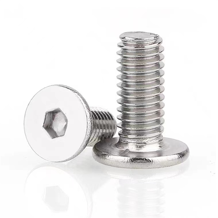 Nickel patella carbonis lamina plana caput m3 hexagonum cochleae
