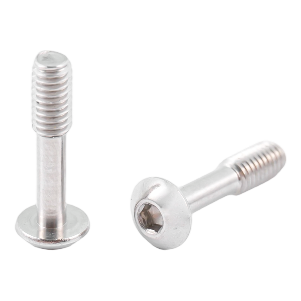 ISO7380 Button caput immaculatum ferro captivi cochleis