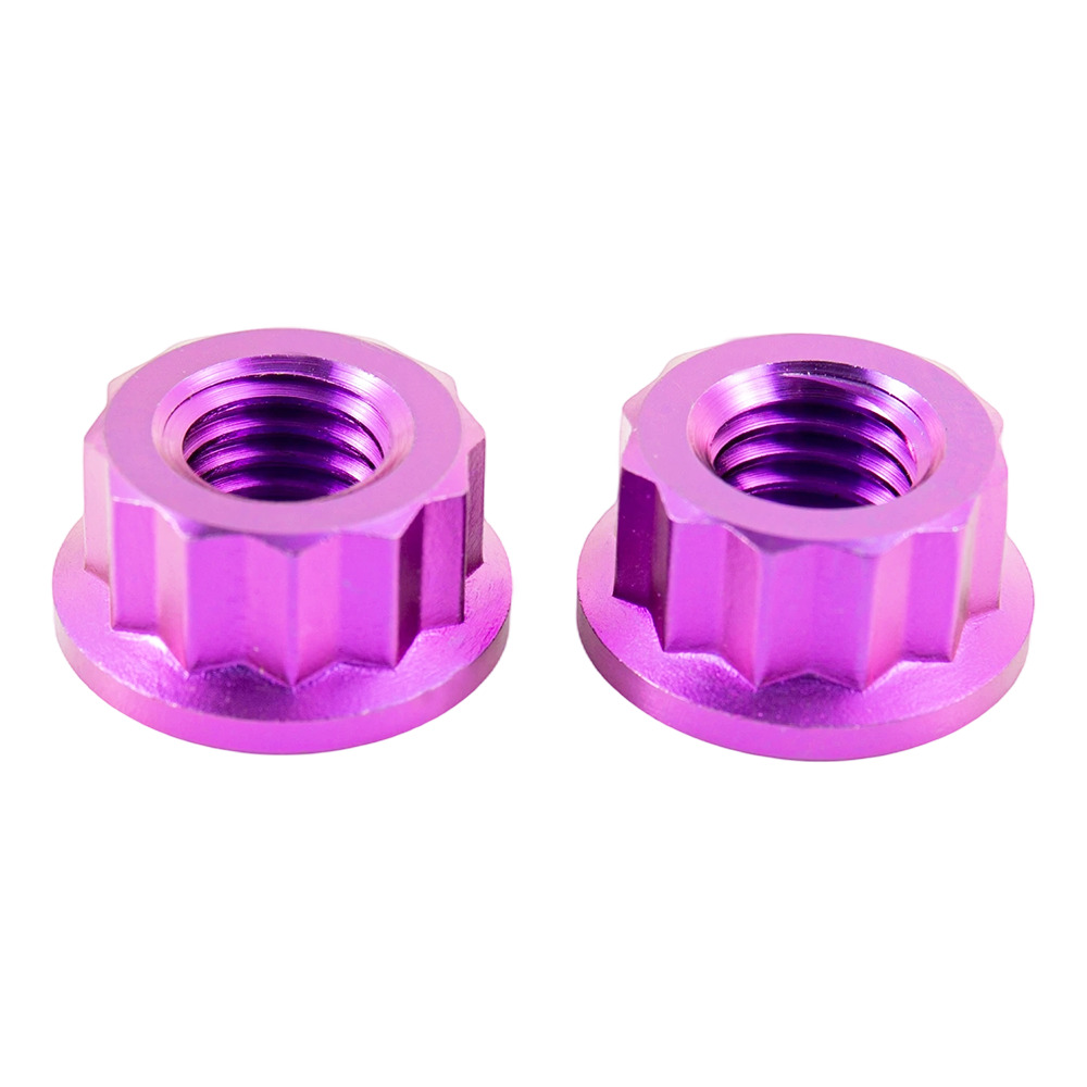 Nativus color titanium hex flange nut Nativus color titanium hex flange nut
