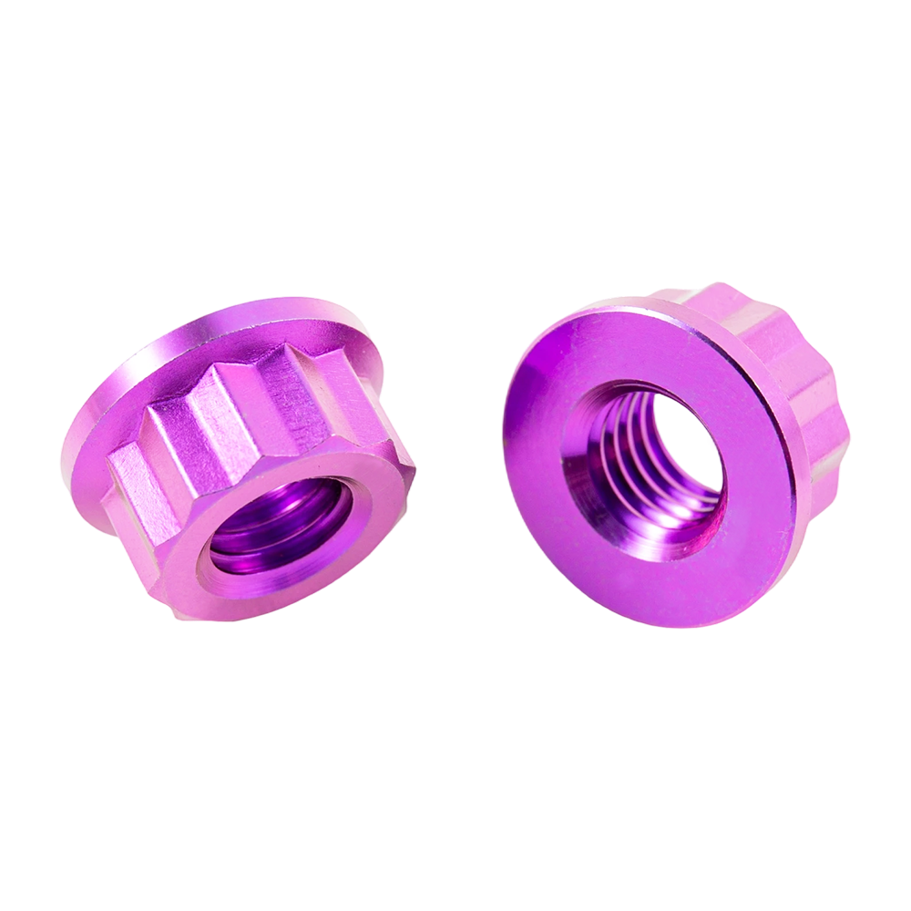 Nativus color titanium hex flange nut Nativus color titanium hex flange nut