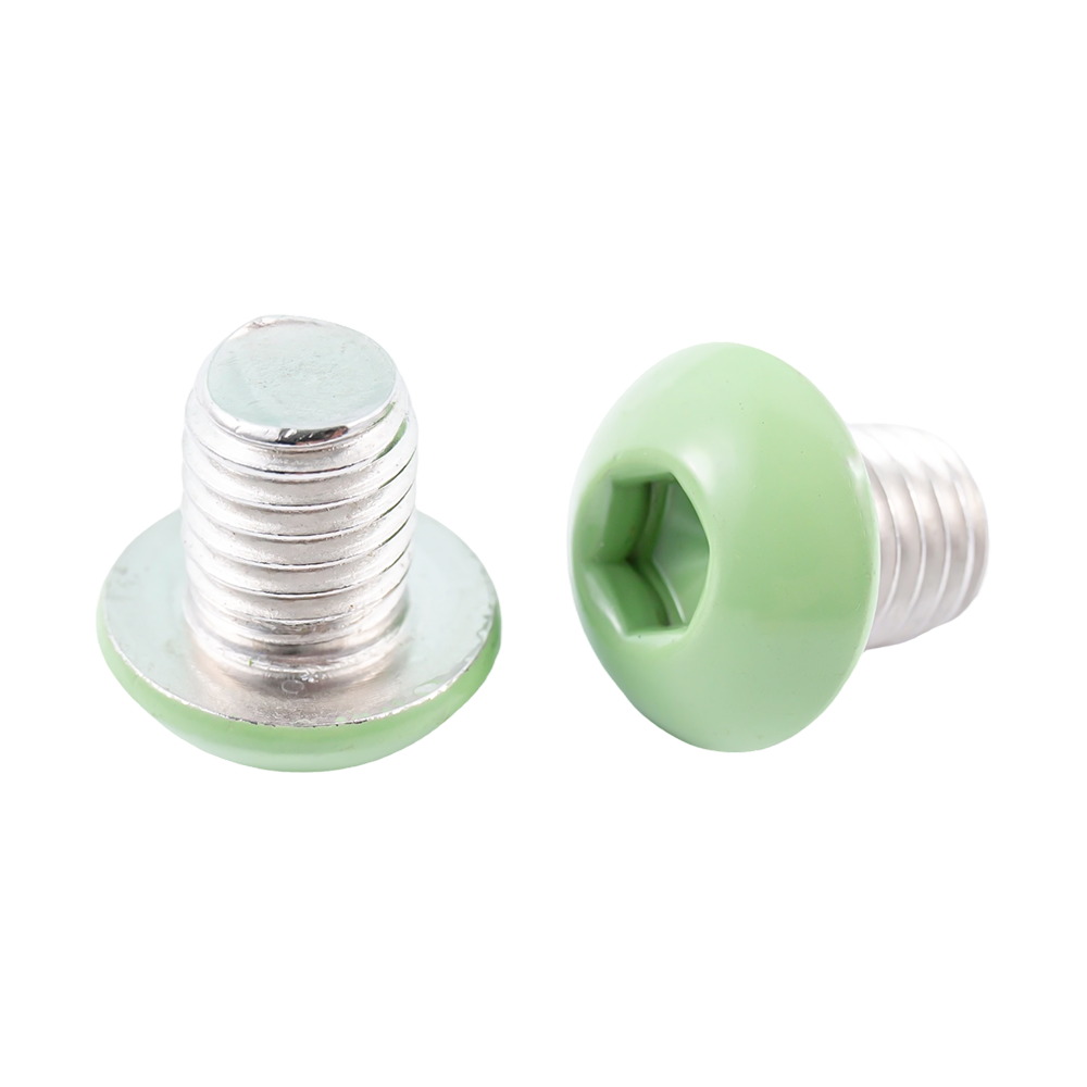 Nativus viridis picturae button caput machina filum immaculatum ANISOCYCLUM
