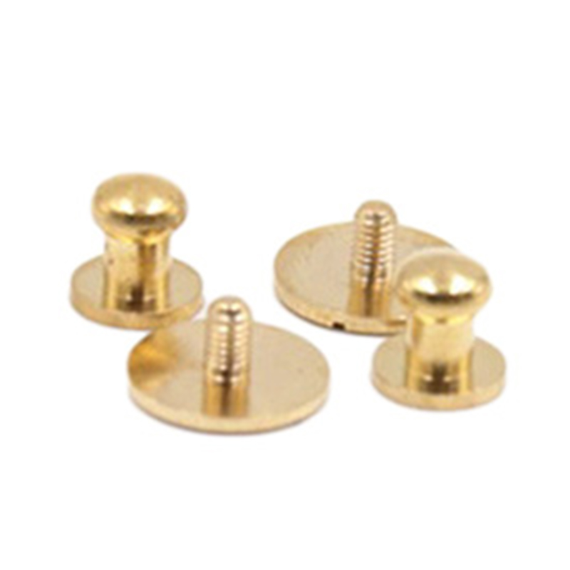 Novum consilium Solid Brass Sam Brown Button Stud For leather