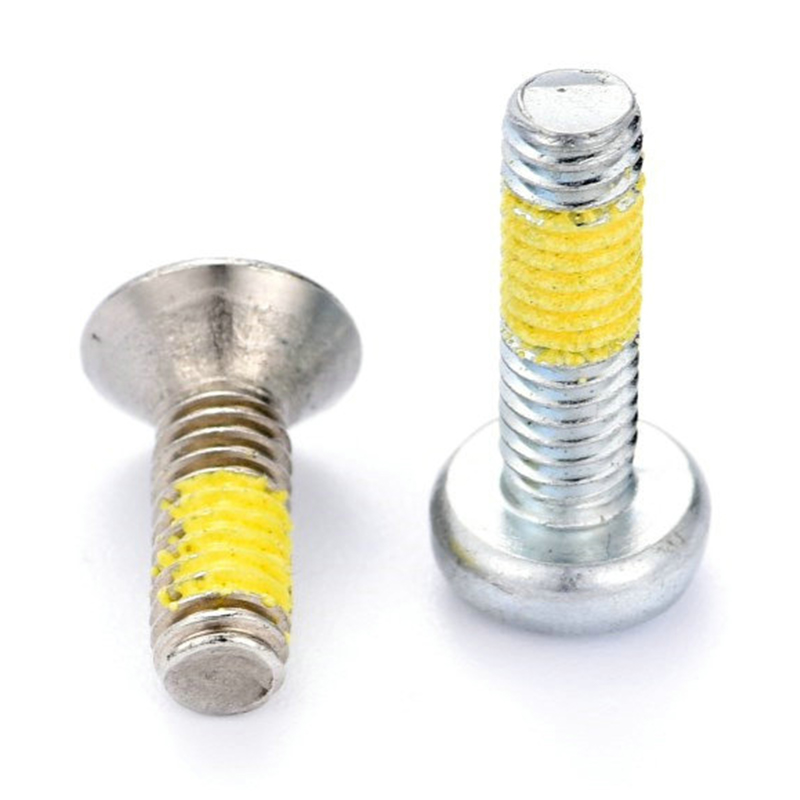 Pan (countersunk) caput torx (hex) machina cochlea flavo nylon patch
