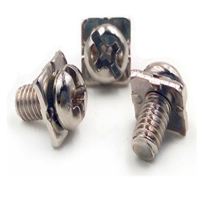 Argentum immaculatum ferro caliginoso crux set cochleae cum quadrato washer Argentum immaculatum ferro caliginoso crux set cochleae cum quadrato washer