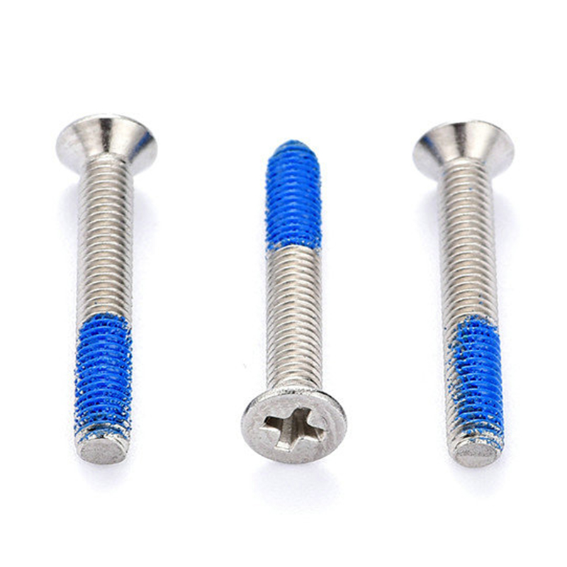 M3 Steel Countersunk Caput PH2 Machina Cochleas cum Nylon patch M3 Steel Countersunk Caput PH2 Machina Cochleas cum Nylon patch