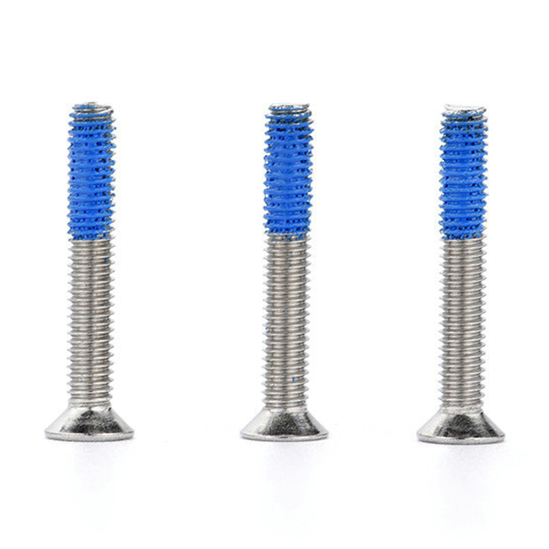 M3 Steel Countersunk Caput PH2 Machina Cochleas cum Nylon patch M3 Steel Countersunk Caput PH2 Machina Cochleas cum Nylon patch