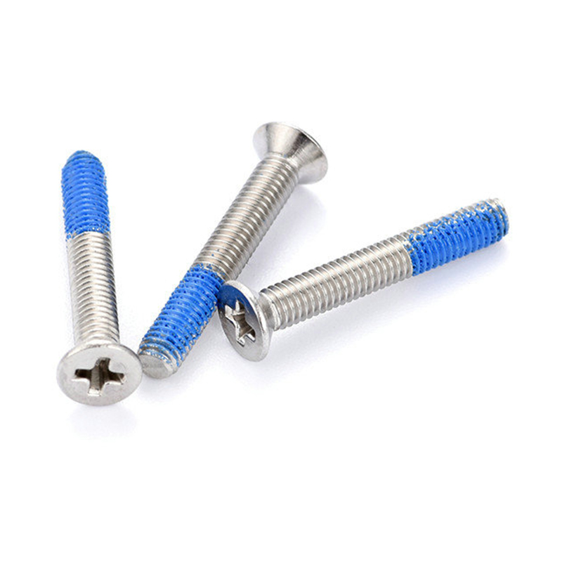 M3 Steel Countersunk Caput PH2 Machina Cochleas cum Nylon patch M3 Steel Countersunk Caput PH2 Machina Cochleas cum Nylon patch