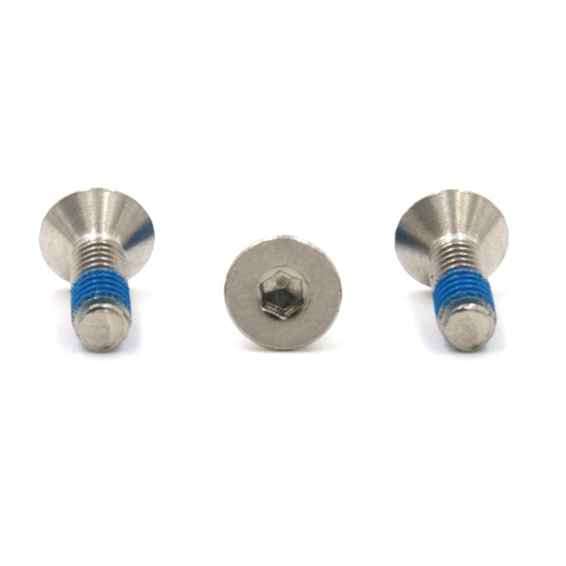 Hot venditionis erexit countersunk caput hex nervum cochleis cum nylon patch Hot venditionis erexit countersunk caput hex nervum cochleis cum nylon patch