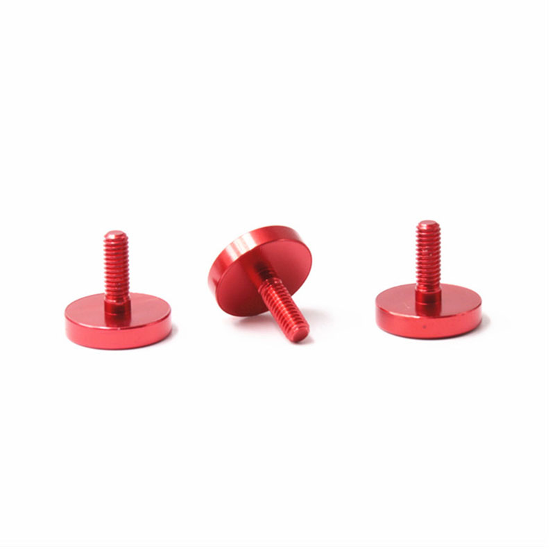 Calidum sale anodized color ruber magnus caput aluminii pollicis cochleae