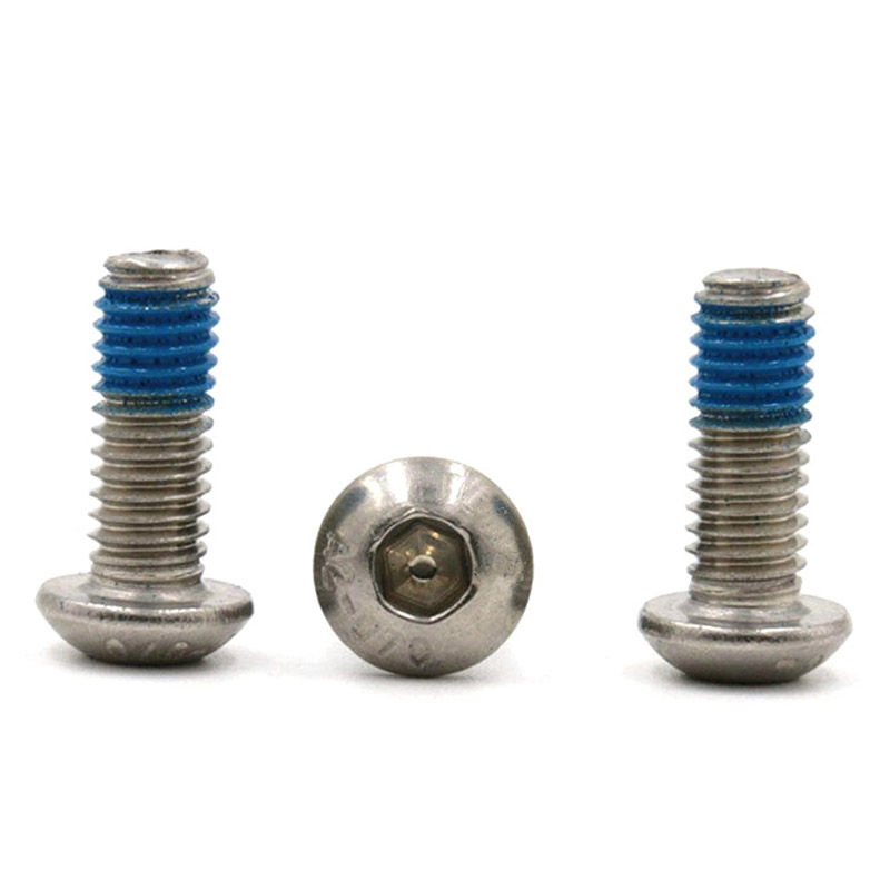 Caput hex hsocket M3 immaculatam ferro button mini Micro stupra cum nylon patch